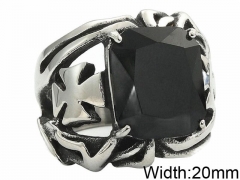 HY Wholesale 316L Stainless Steel Popular Rings-HY0062R597