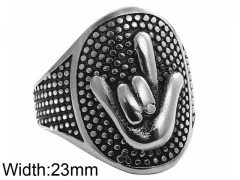 HY Wholesale 316L Stainless Steel Popular Rings-HY0062R562