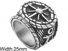 HY Wholesale 316L Stainless Steel Popular Rings-HY0062R366