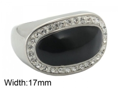 HY Wholesale 316L Stainless Steel Popular Rings-HY0062R488