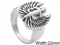 HY Wholesale 316L Stainless Steel Popular Rings-HY0062R421