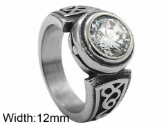 HY Wholesale 316L Stainless Steel Popular Rings-HY0062R603