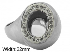 HY Wholesale 316L Stainless Steel Popular Rings-HY0062R591