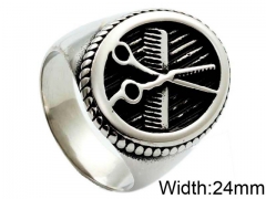 HY Wholesale 316L Stainless Steel Popular Rings-HY0062R721