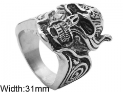 HY Wholesale 316L Stainless Steel Popular Rings-HY0062R424