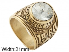 HY Wholesale 316L Stainless Steel Popular Rings-HY0062R257