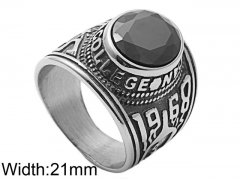 HY Wholesale 316L Stainless Steel Popular Rings-HY0062R252