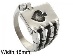 HY Wholesale 316L Stainless Steel Popular Rings-HY0062R379