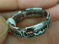 HY Wholesale 316L Stainless Steel Popular Rings-HY0062R037