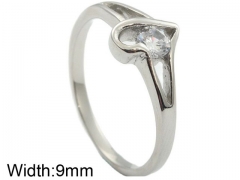 HY Wholesale 316L Stainless Steel Popular Rings-HY0062R384