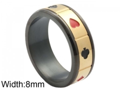 HY Wholesale 316L Stainless Steel Popular Rings-HY0062R704