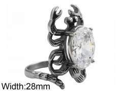 HY Wholesale 316L Stainless Steel Popular Rings-HY0062R528