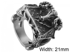 HY Wholesale 316L Stainless Steel Popular Rings-HY0062R121