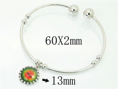 HY Wholesale Stainless Steel 316L Fashion Bangle-HY58B0547KZ