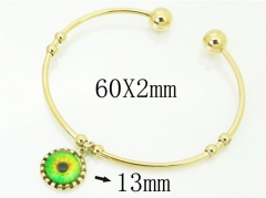 HY Wholesale Stainless Steel 316L Fashion Bangle-HY58B0562KLT