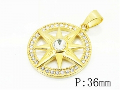 HY Wholesale 316L Stainless Steel Jewelry Popular Pendant-HY13P1587HIE