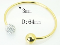 HY Wholesale Stainless Steel 316L Fashion Bangle-HY52B0002HJA