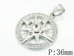 HY Wholesale 316L Stainless Steel Jewelry Popular Pendant-HY13P1586HHE