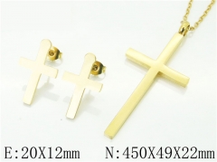 HY Wholesale 316L Stainless Steel Earrings Necklace Jewelry Set-HY12S1104ML