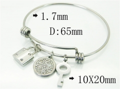 HY Wholesale Stainless Steel 316L Fashion Bangle-HY12B0247HHA