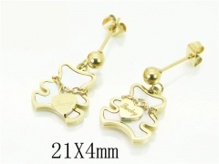 HY Wholesale 316L Stainless Steel Popular Jewelry Earrings-HY47E0147OL