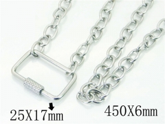 HY Wholesale Necklaces Stainless Steel 316L Jewelry Necklaces-HY81N0385KHE