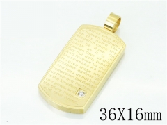 HY Wholesale Pendant 316L Stainless Steel Jewelry Pendant-HY59P0842NE