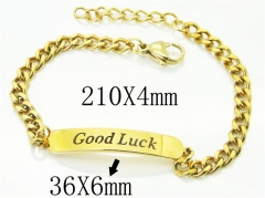 HY Wholesale Bracelets 316L Stainless Steel Jewelry Bracelets-HY43B0045MG