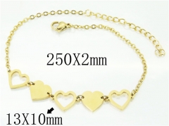 HY Wholesale Bracelets 316L Stainless Steel Jewelry Bracelets-HY43B0074KLD