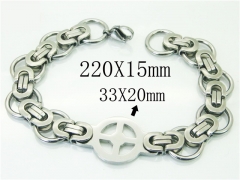 HY Wholesale Bracelets 316L Stainless Steel Jewelry Bracelets-HY53B0077PLZ