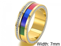 HY Wholesale 316L Stainless Steel Popular Rings-HY0063R241