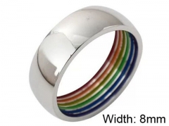 HY Wholesale 316L Stainless Steel Popular Rings-HY0063R103