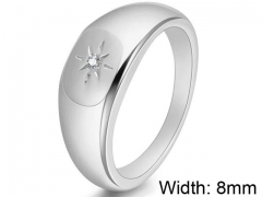 HY Wholesale 316L Stainless Steel Popular Rings-HY0063R296