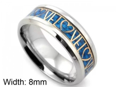 HY Wholesale 316L Stainless Steel Popular Rings-HY0063R222