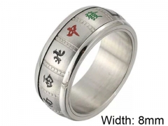 HY Wholesale 316L Stainless Steel Popular Rings-HY0063R066