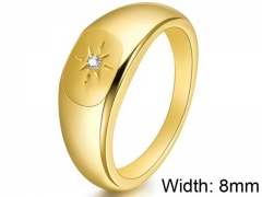 HY Wholesale 316L Stainless Steel Popular Rings-HY0063R297