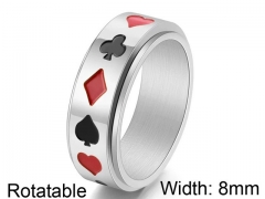 HY Wholesale 316L Stainless Steel Popular Rings-HY0063R286