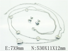 HY Wholesale Jewelry 316L Stainless Steel Earrings Necklace Jewelry Set-HY59S2088HZL