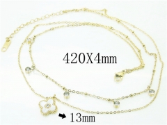 HY Wholesale Necklaces Stainless Steel 316L Jewelry Necklaces-HY32N0510HZL