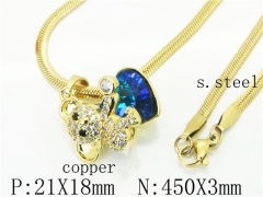 HY65N0029PLEHY Wholesale Necklaces Stainless Steel 316L And Copper Jewelry Necklaces-