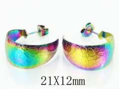 HY Wholesale Earrings 316L Stainless Steel Fashion Jewelry Earrings-HY70E0343LY