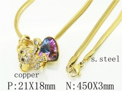 HY65N0030PLTHY Wholesale Necklaces Stainless Steel 316L And Copper Jewelry Necklaces-