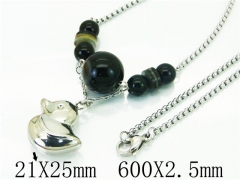 HY Wholesale Necklaces Stainless Steel 316L Jewelry Necklaces-HY92N0340HJE