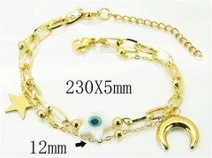 HY Wholesale Bracelets 316L Stainless Steel Jewelry Bracelets-HY66B0019PLY