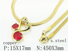 HY65N0026PLZHY Wholesale Necklaces Stainless Steel 316L And Copper Jewelry Necklaces-