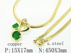 HY65N0025PLXHY Wholesale Necklaces Stainless Steel 316L And Copper Jewelry Necklaces-