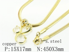 HY65N0024PLCHY Wholesale Necklaces Stainless Steel 316L And Copper Jewelry Necklaces-