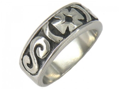 HY Wholesale 316L Stainless Steel Popular Rings-HY0065R303