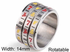 HY Wholesale Rings 316L Stainless Steel Popular Rings-HY0064R017