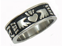 HY Wholesale 316L Stainless Steel Popular Rings-HY0065R358